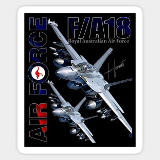 RAAF Australian Air Force FA18 Hornet Fighterjet Sticker